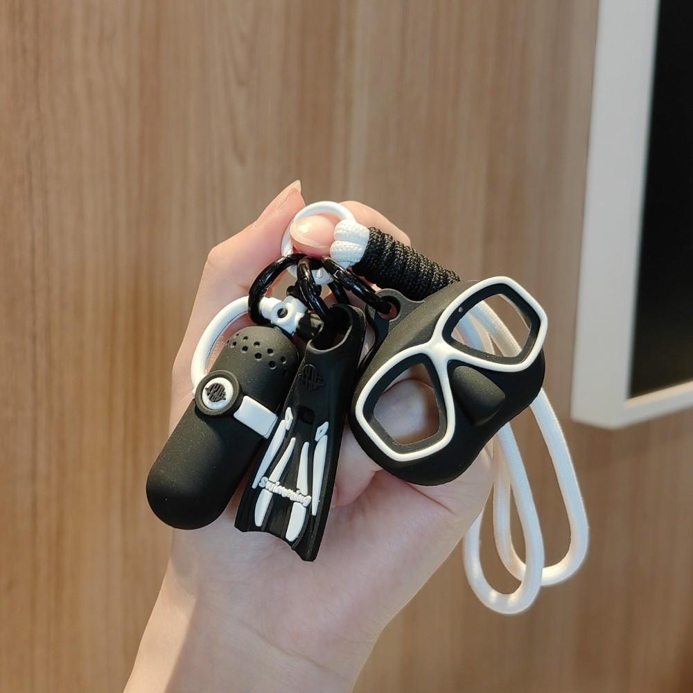 Funny Diving Series Keychain Creative Oxygen Cylinder Keyring Diving Enthusiast