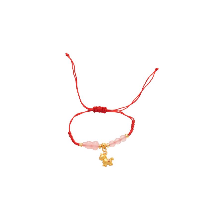 Chinesisches Rotes Schnur-Glasperlen-Armband - Hochwertiger Nischen-Handschmuck