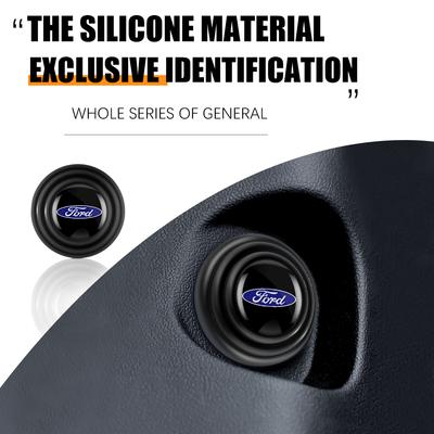 EFOS1 Silicone Car Door Anti-shock Protection Silent Buffer Stickers For Ford Kuga Transit Ecosport Focus Ranger Mondeo Mustang Fusion