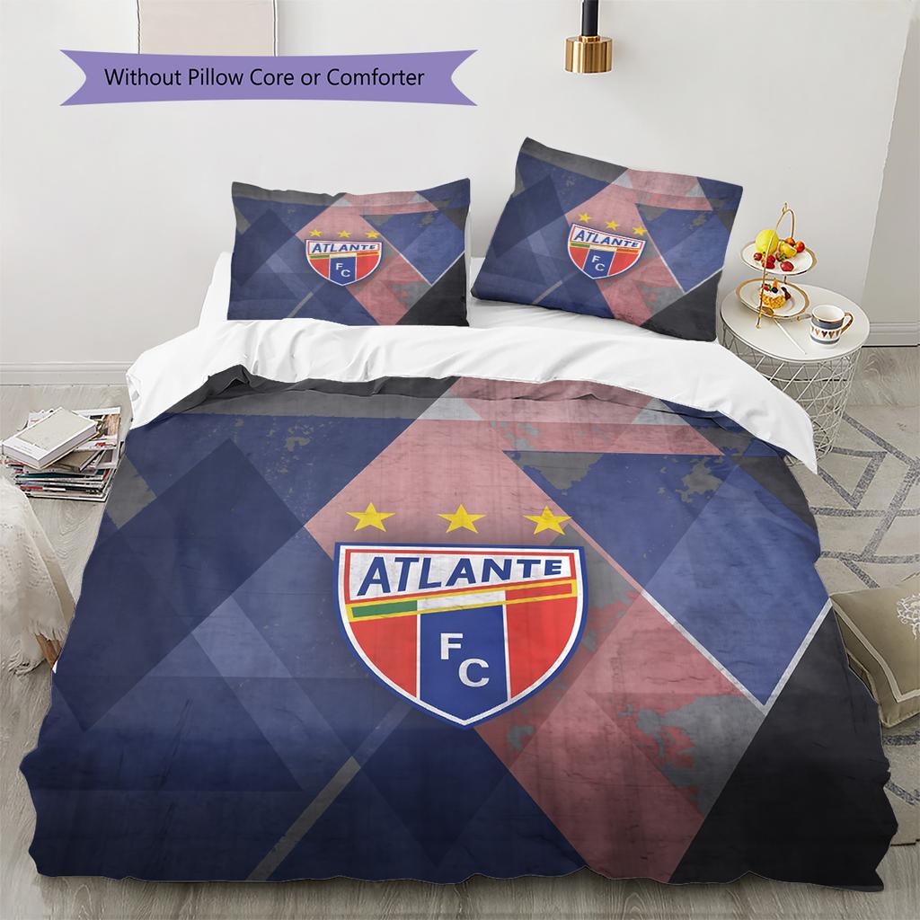 Club Atlético Atlante Pattern Bedding Quilt Set Home Decoration Gift (1 * duvet cover + 2 * pillowcase without core)