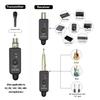 5.8GHz/2.4GHz Wireless Microphone Systems Wireless Transmitter Receiver for Live Interview/Studio Plug On XLR Mic Converter