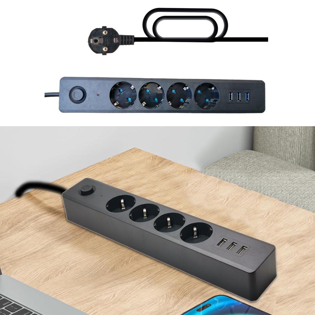 

Child Safety Cable Outlet 4 AC Outlets Convenient Power Control Easy Installation 31.5*6*5 Cm Charging Station China Mainland