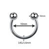 1PC G23 Titanium Nose Rings Lip Eyebrow Piercings Ear Septum Helix Cartilage Piercing Labret Nariz Septum Piercings Body Jewelry
