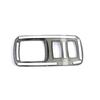 For Renault Kadjar 2015-2019 Head Lights Lamp Switch Button Decoration Cover Trim Carbon Fiber Silver Printed Interior Styling