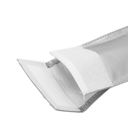 Atyhao Fireproof Bag, Easy-to-Use LiPo Battery Bag, LiPo Battery Storage Bag for Home Use, 10x20cm, Fireproof Material, Battery Storage