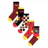 Boys Checkerboard Flame Calf-Length Socks (Pack of 5)