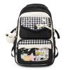 Schoolbag1011 new cute transparent pain bag cartoon foreign style backpack large capacity contrasting color backpack student schoolbag female