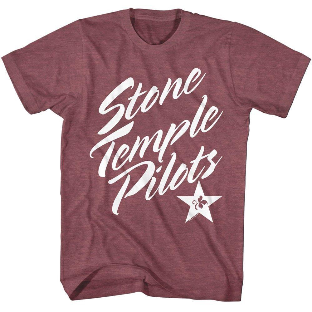 Stone Temple Pilots Vintage Bordo Melanj Tişört
