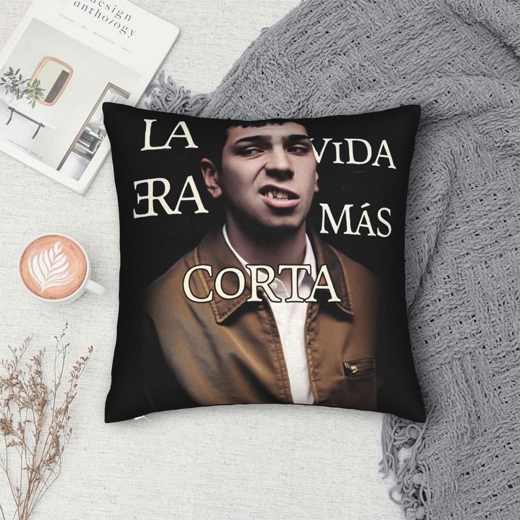 Living Room Decoration Milo J La Vida Era Mas Corta Pillowcases Accessories Pillow Cover Zippered Multi Size