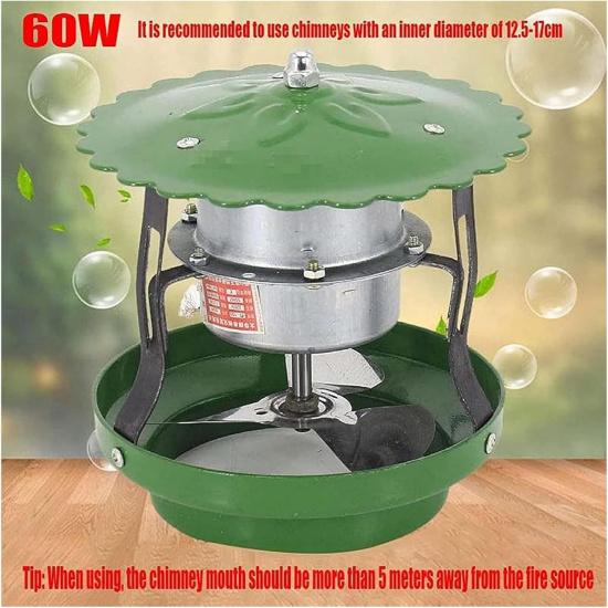 

Вентилятор для дымохода, Вытяжной вентилятор для дымохода, Дымовой вентилятор, Бытовой вентилятор принудительной тяги для дымоходной трубы с внутренним диаметром 5 дюймов(60w) 60w