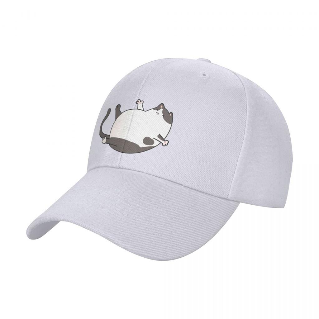 Black and White Fat Cat Baseball Cap Luxury Cap Rave Custom Caps Big Size Hat Mens Caps Womens