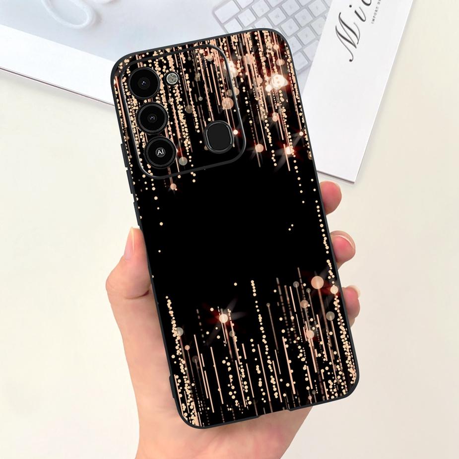 For Tecno Spark 8C Case KG5k KG5j KG5n Stylish Candy Painted Cover Soft Silicone Phone Case For Tecno Spark Go 2022 Spark8C Bags