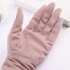 Summer Women Breathable Stretch Anti Uv  Sunscreen Gloves Lace Gloves Driving Glove