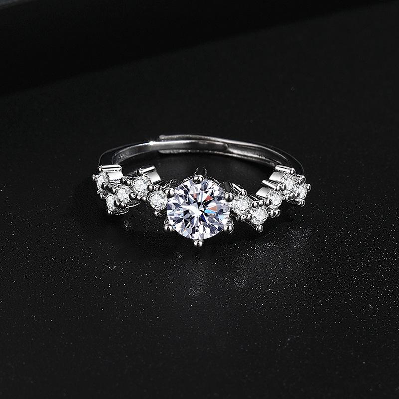 Elegant Sparkling Baby's Breath Ring - Versatile High-End Women's Index Finger Jewelry