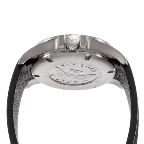 Longines Men's CONQUEST V.H.P. Quartz Watch, 5 ATM Water Resistant, Sapphire Crystal, Silver Dial, Stainless Steel, L3.726.4.76.9, Black