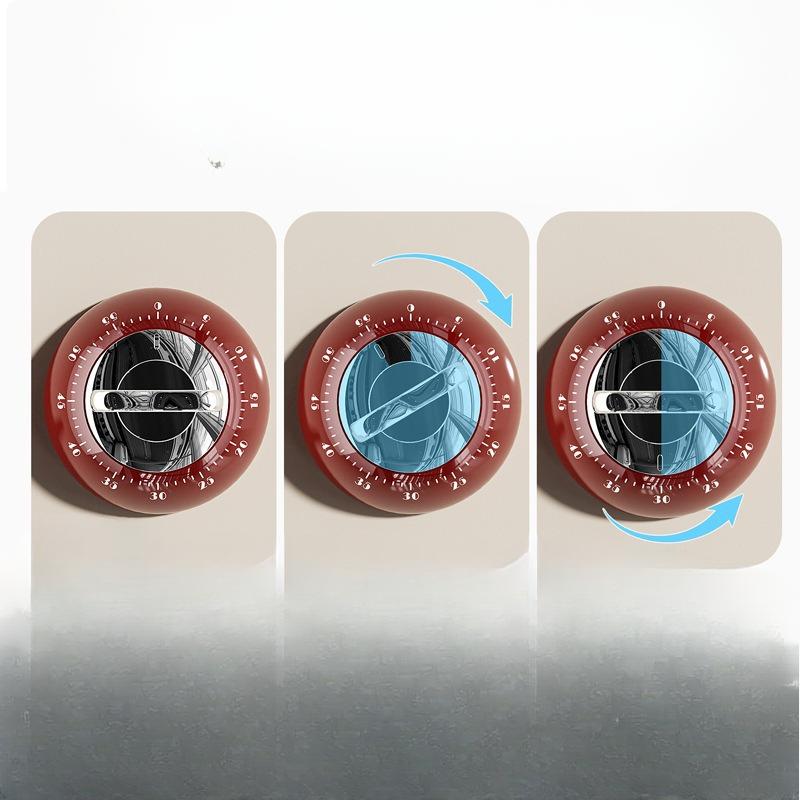Magnetic Suction Strong Adsorption Mechanical Timer, Kitchen Timer, No Need for Drilling, Can Be Attached To The Refrigerator Table, Baking Timer