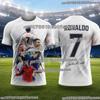 2026 New Ronaldo No.7 Football Jersey Oversized Breathable Training Uniform Soccer Shirt Kids Adult Match Fan Sportswear Tee