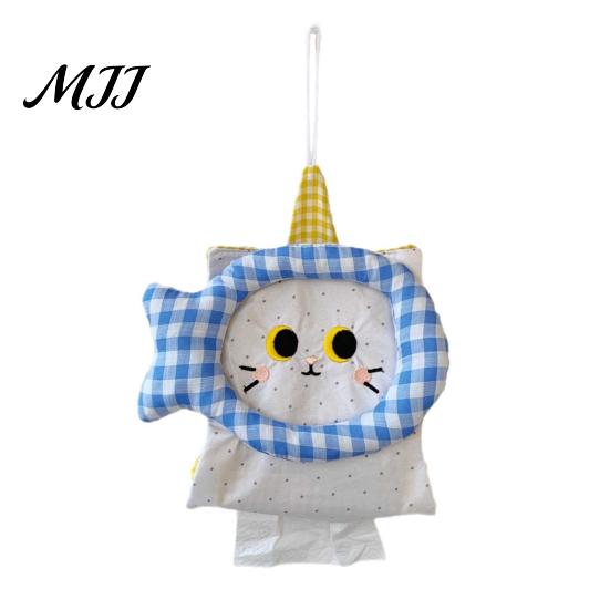 Dorm Room Storage Organizer Hanging Tissue Box Holder, Foldable Fabric Napkin Dispenser, Household Solution Durable Portable Organizer, for