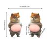 Dog Belly Sticker Cute Dog Laptop Stickers Soft 3D Belly Squeezable Decals for Kids Adults Laptop Phone Case Notebook Journal