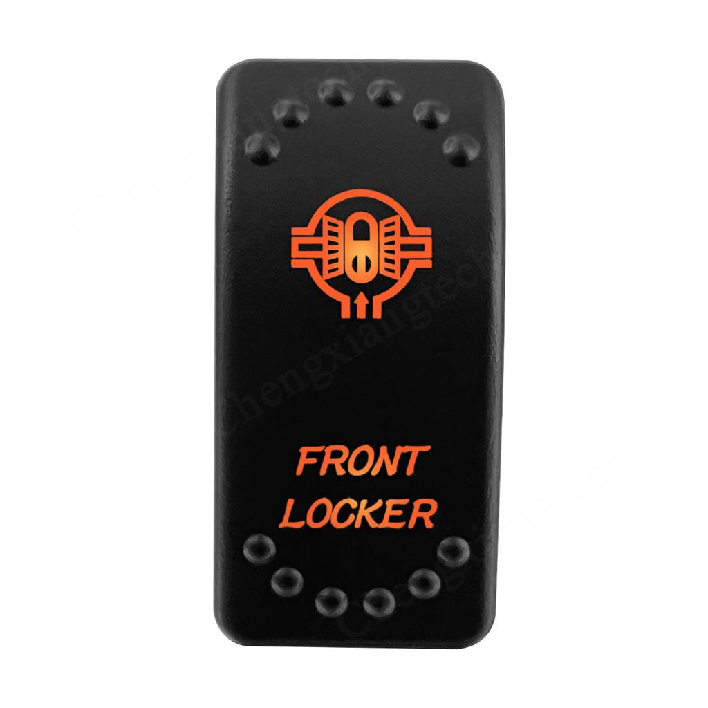 12V 24V Laser Rocker Switch Orange Led Light ON OFF / ON OFF ON for Car Boat Polaris RZR Can-Am ATV UTV RV Maverick Commander