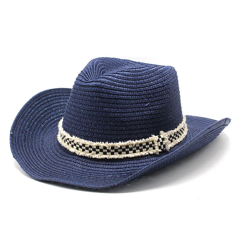 Summer Straw Hat For Men And Women With Wide Brim Sunshade For Outdoor Travel
