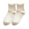 Socks For Women Cute New Summer Japanese Style Breathable Girls Short Socks Kawaii Solid Color Frilly Ruffle Socks Casual Sweet