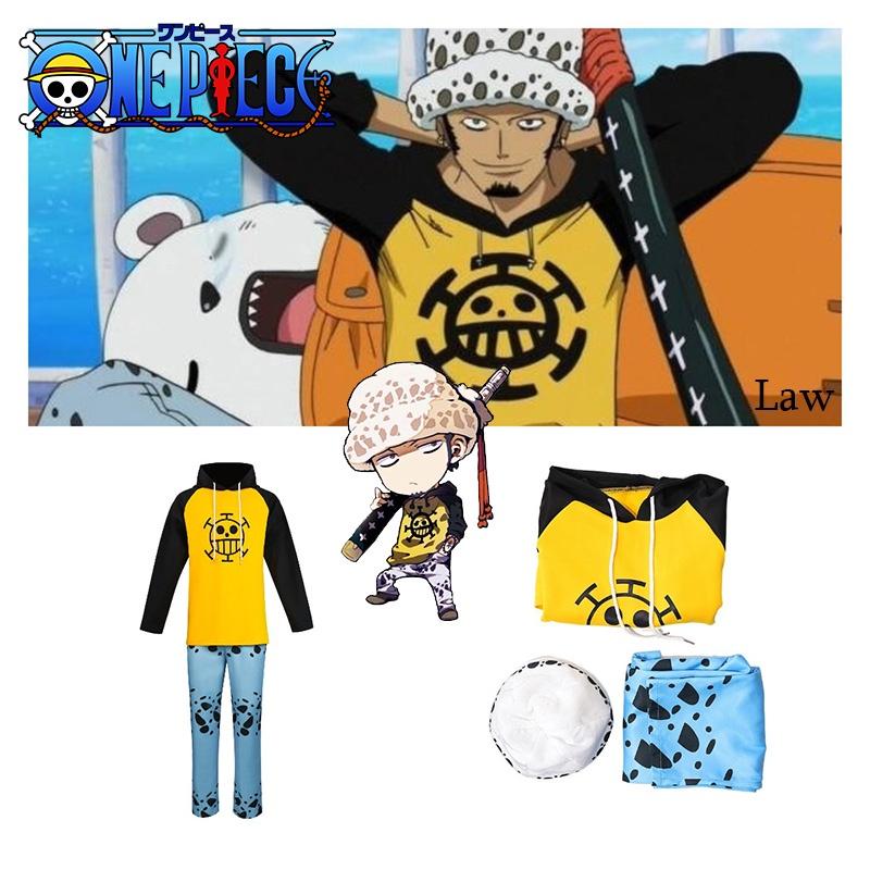 Cos One Piece Trafalgar D. Water Law Cosplay Costume