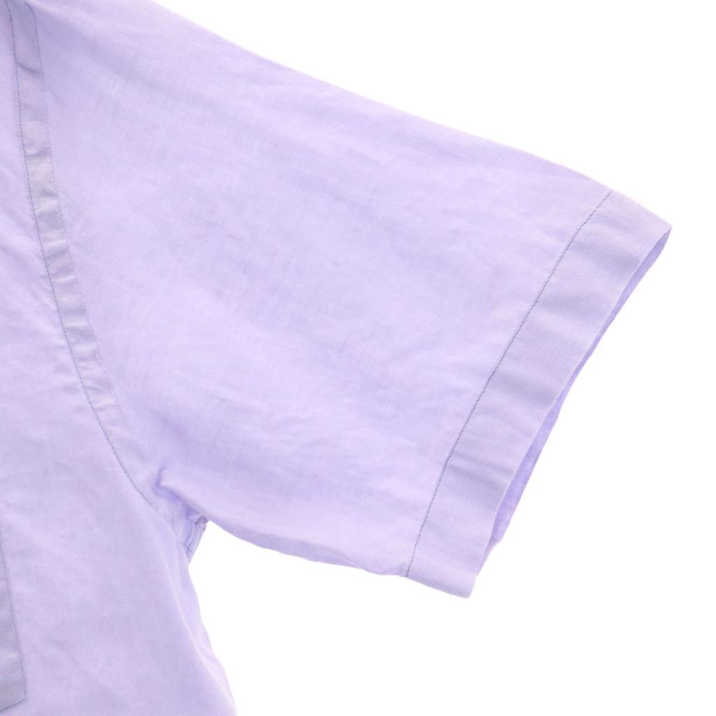 Armani Collezioni Linen Short Sleeve Shirt XL Blue Men's Used