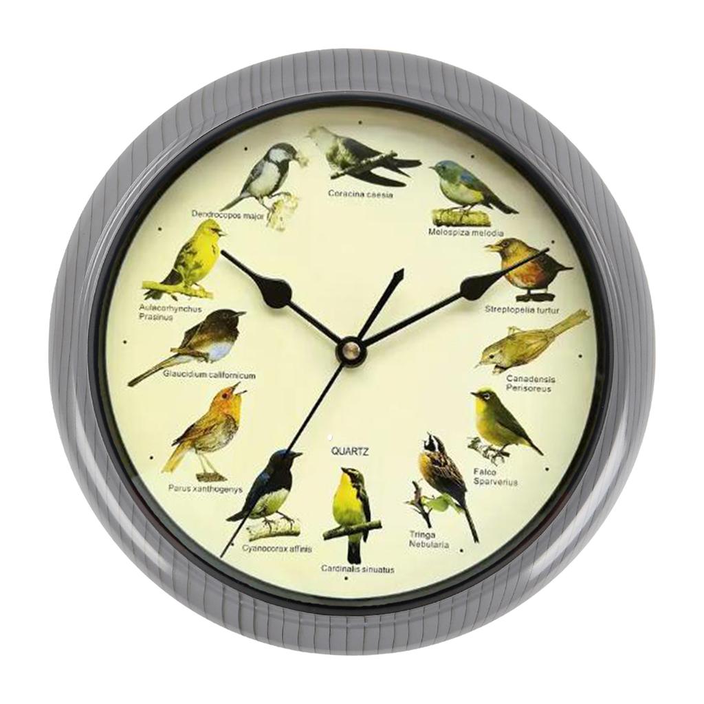 Wall Hanging Clock Decor Singing Bird Wall Clock Bird Clock With Sound Hanging Clock Decor for Kitchen Walls Shelf Decoration