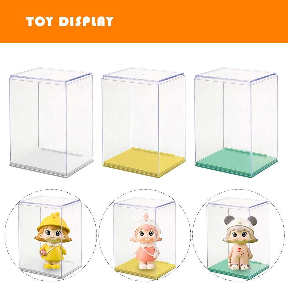 

Handmade Figures Display Transparent Display Rack Practical Display Box Makeup зелений