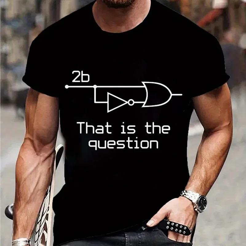 Not Today Funny Printed T-shirts for Men 100% Cotton Summer Breathable Comfortable Tops Short-Sleeved O-neck Basic Men Clothing