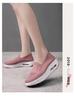 Women's Thick-Soled Air Cushion Dance Shoes - Soft, Comfortable Fly-Knit Rocker Design