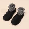 1 Paar Hausschuhe Socken Thermisch Weich Plüsch Winter Bodensocken Hoher Schaft Anti-Rutsch-Sohlen Dick