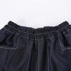 Mengtejiao Girls' Summer Lace Trim Faux Denim Shorts