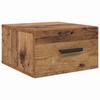 Nightstand Set of 2 Reclaimed Wood Look 35 x 35 x 20 cm Engineered Wood