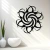 Abstract Sun Metal Wall Art Iron Sculpture with Swirl Design Powder Coated Decor for Living Room Bedroom Gift