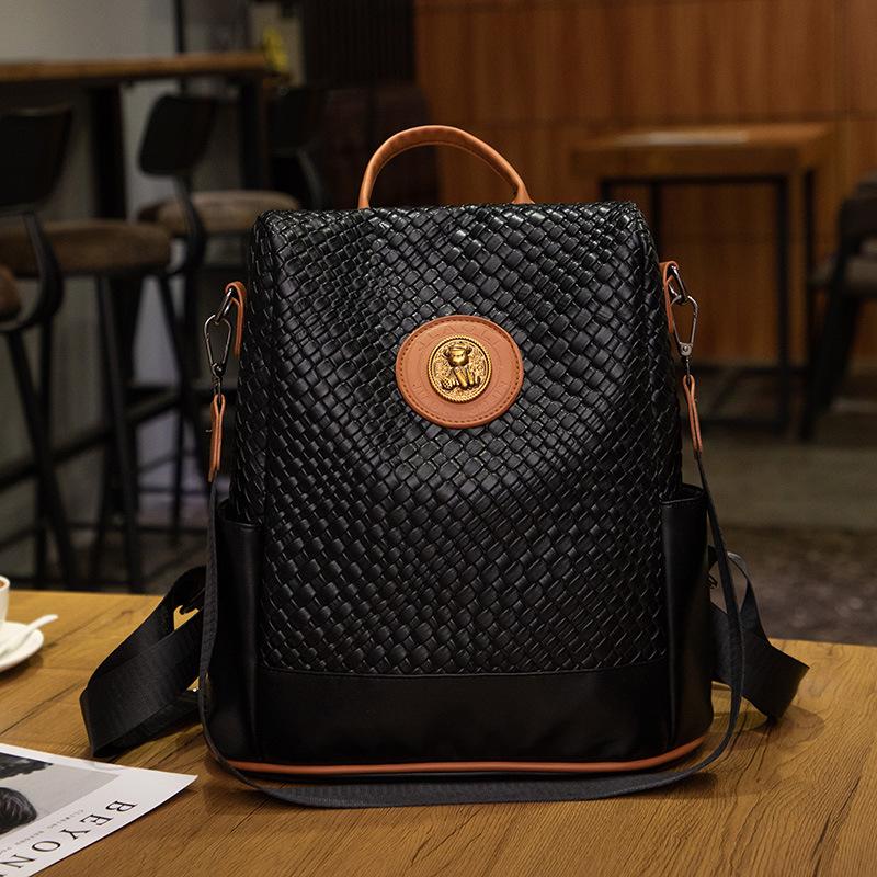 Doppelschultertasche, Lässig und Modisch, Damen-Reiserucksack, Großes Fassungsvermögen, Einzelne Schultertasche