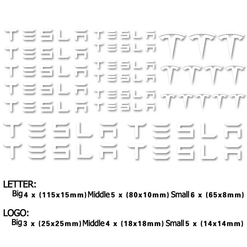 Car Sticker Tesla Car Brake Caliper Handle Sticker for Tesla Model X S Y 3 P75D P85D P90D P100D Roadster Films Side Fender Windo