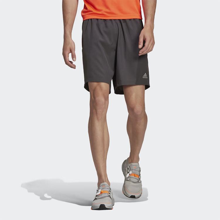 Adidas Letter Mid-Rise Fitted Casual Shorts Men Shorts Black H36472