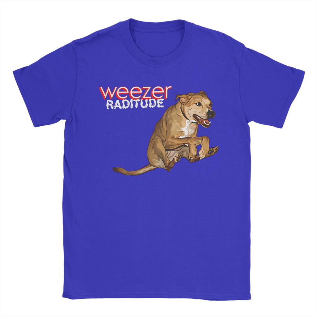 Weezer Ratitude Dog Album Unisexs T Shirts  Humor Tees Short Sleeve Crewneck TShirt Pure Cotton Plus Size Clothing