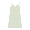 Women's V-Neck Sleeveless Floral Slip Dress High Waist A-Line Midi Summer Dresses