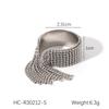 Titanium Steel Bead Fringe Open Ring for Women Light Luxury High-End Finger Ring Non-Fading Hand Jewelry