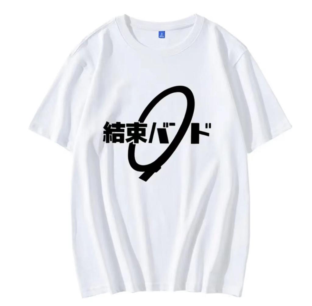 Unisex Anime Cos BOCCHI THE ROCK Hitori Gotoh Ljichi Nijika Cotton Casual Short T-Shirt Tee 80160