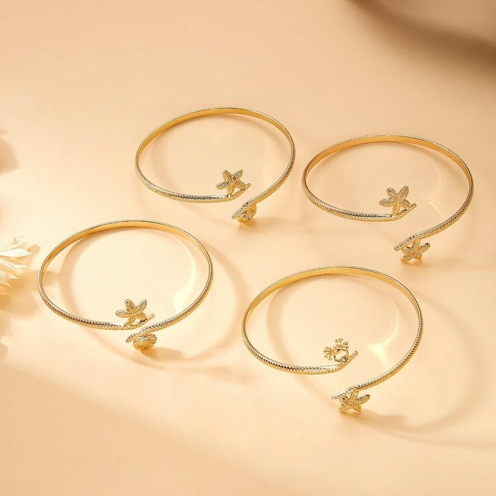 Starfish Open Bangle Shell Upper Arm Bracelet New Cuff Bracelets Summer
