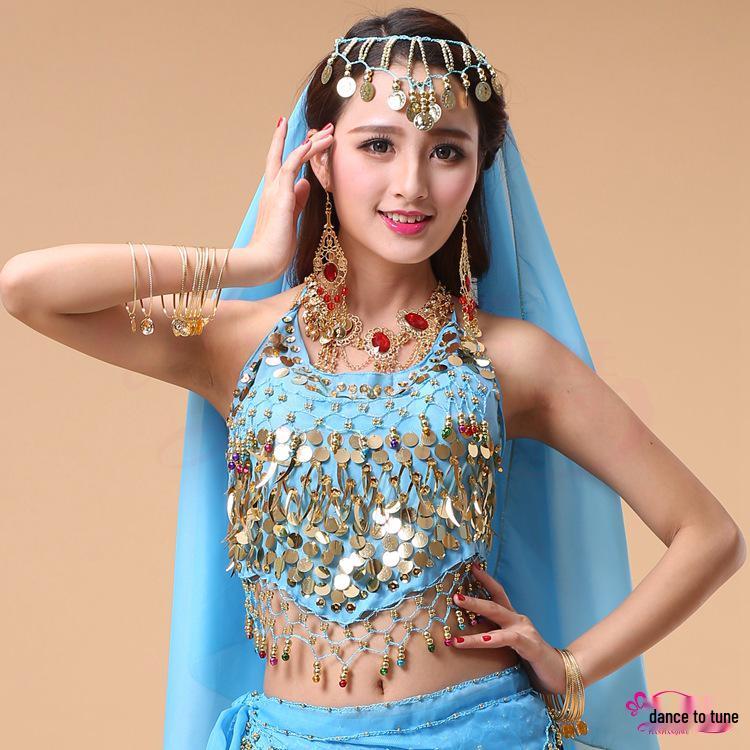 

Women s Ethnic Belly Dance Performance Costume - Xinjiang & Indian Styles One Size (suitable for 85-140 jin)