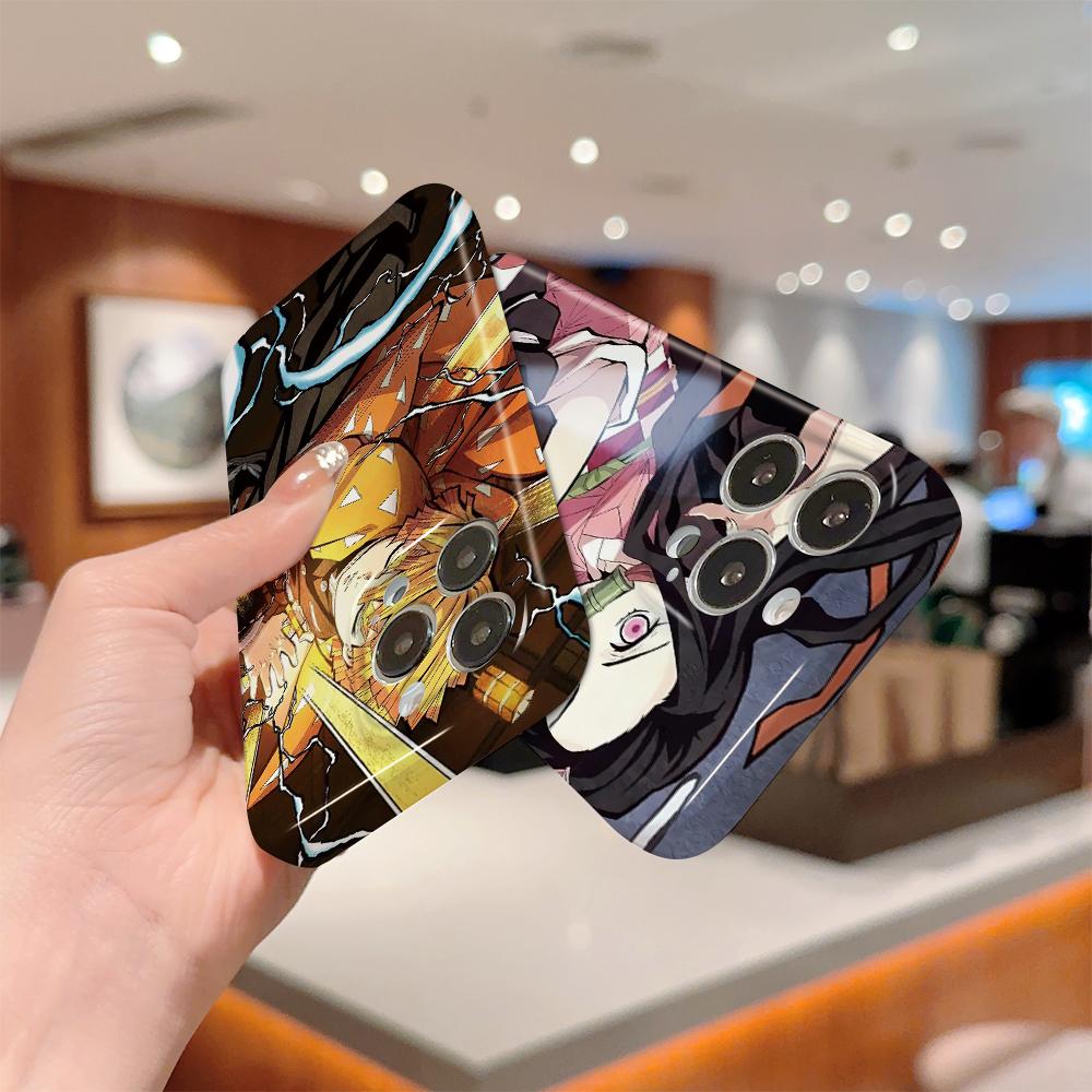 Capa de Celular Filme Tudo-incluído Design de Moda Desenho Animado Capa Dura Cobertura Total Proteção da Câmera para OPPO A60 A96 Reno12 Realme C53 C75