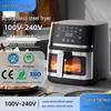 Large Capacity Visible Air Fryer - High Power Electric French Fry Maker for Home Use, Oil-Free Cooking