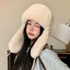 Wind Resistant Lei Feng Hat Outdoor Riding Warm Plush Hat Ear Protection Neck Protection Hat Riding Electric Bike