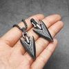 Retro Viking Arrow Texture Men Necklaces Stainless Steel Pendant Chain Women Punk Fashion Jewelry New Accessories Gift