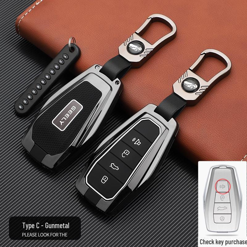 Kryt na kľúč od auta Geely Xingyue pre rôzne modely (2024) - Kvalitný prémiový kryt pre Boyue, Xingrui, Haoyue, Binyue.